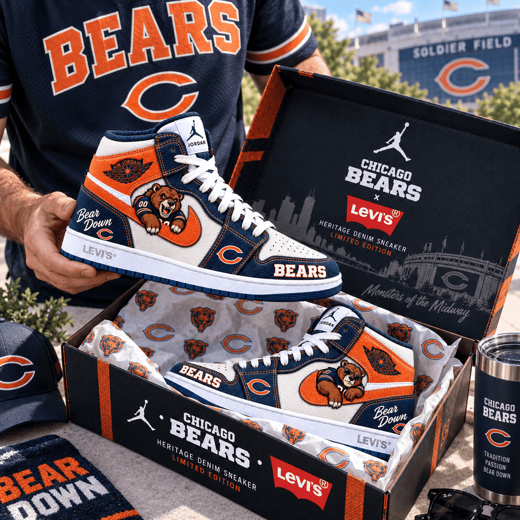 CCB Premium Denim Embroidered High-Top Sneakers NTNA