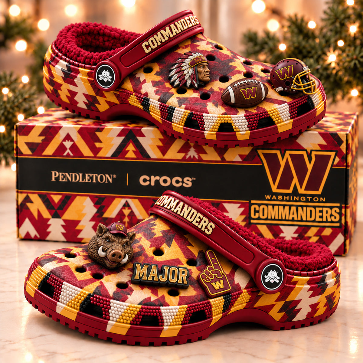 WCD Premium Fleece-Lined Crocs Clogs NTTB