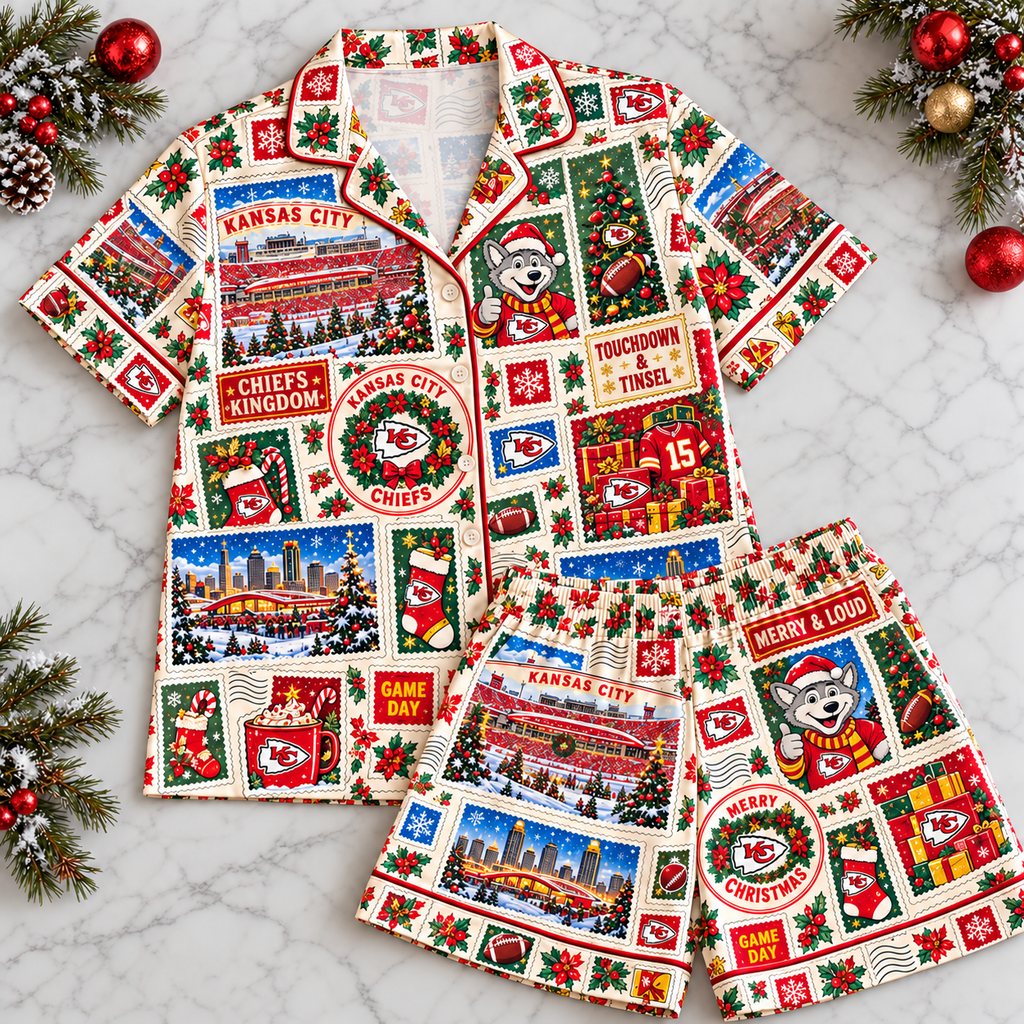 PREMIUM KCC Christmas Stamp Pajama Set NPL