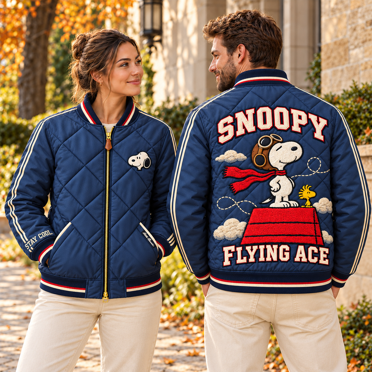 SPNY Premium Classic Quilted Bomber Jacket TMH
