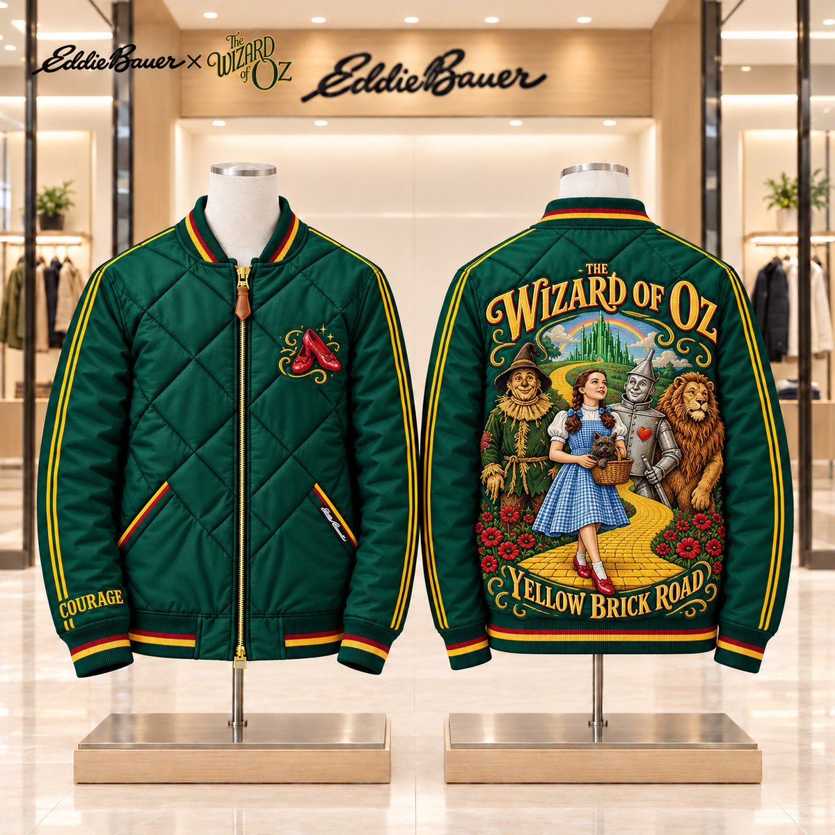 TWOZ Premium Classic Quilted Bomber Jacket TMH
