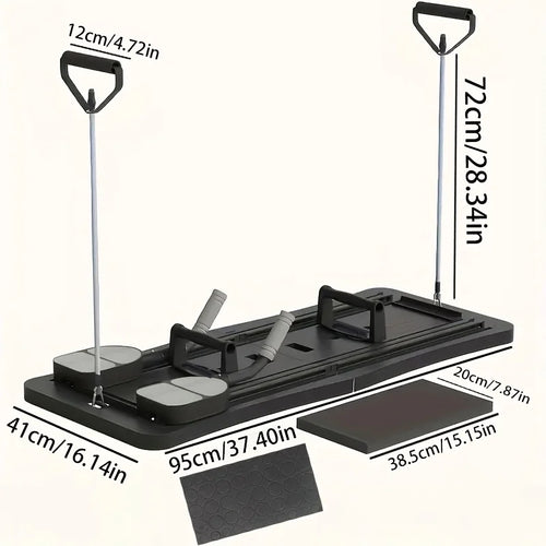 Abdominal Exercise Board Fitness Board Automatic Rebound Leg & Arm Toner Multifunctional Pilates Reformer Set Fitness Equipment