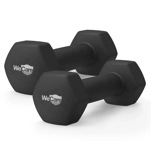 2lb Neoprene Coated Hex Dumbbell Pair Anti-Roll Anti-Slip Ergonomic Design Free Weight Exercise Equipment Home Gym Fitness