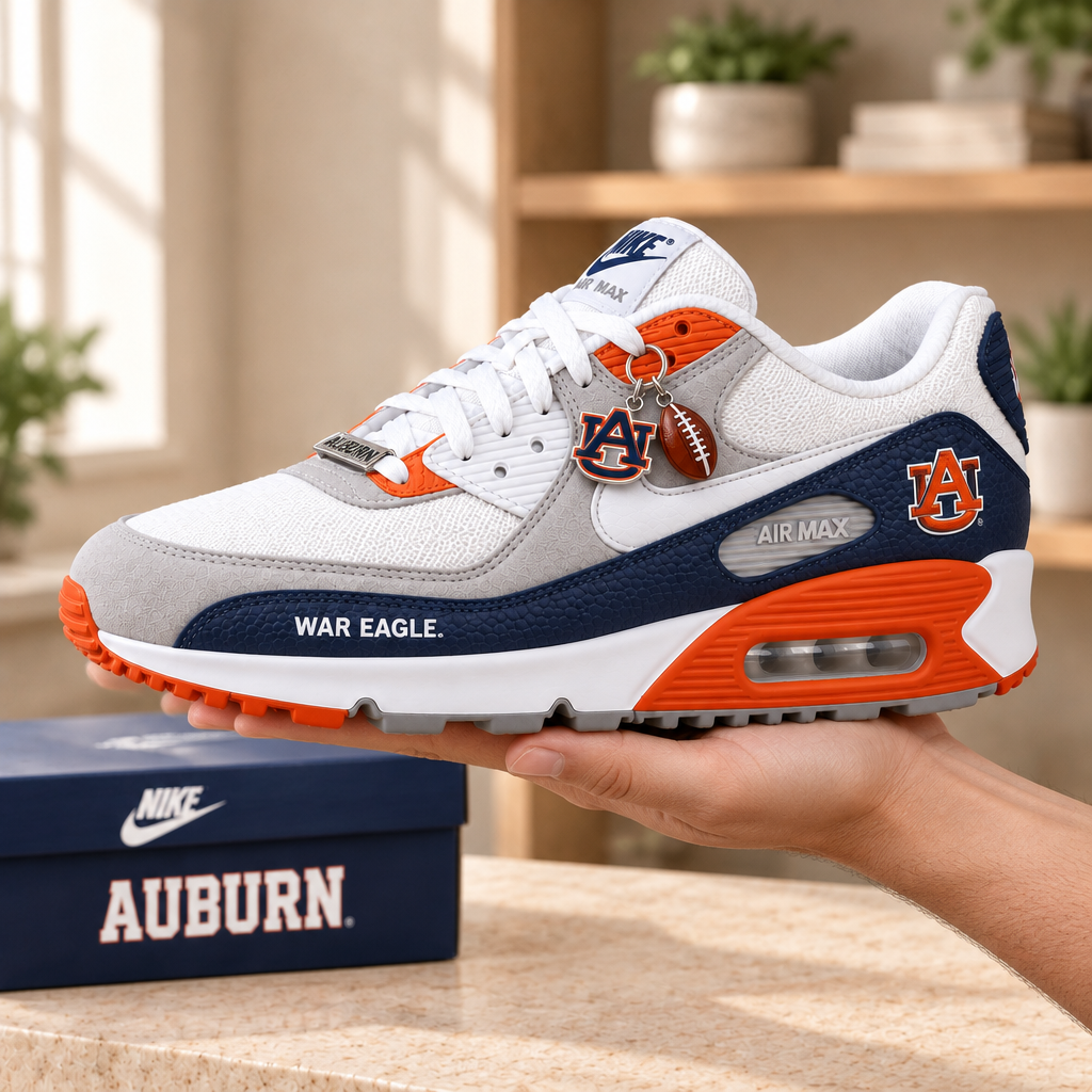Auburn Tigers Premium Low-Top Sneakers