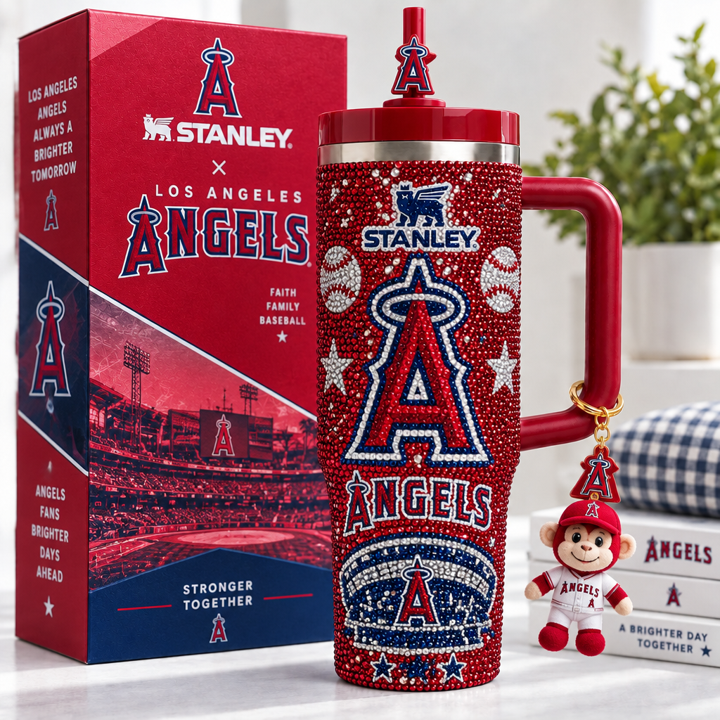 Los Angeles Angels 40oz Tumbler With Handle TTNL
